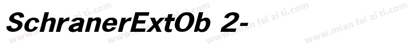 SchranerExtOb 2字体转换